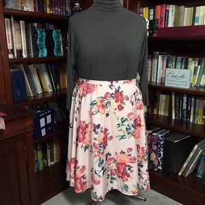 ModCloth Floral Circle Skirt